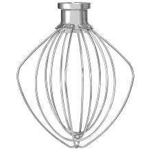 Anexo de Batedor de Arame compatível com Batedeira Stand KitchenAid, Aço Inoxidável, 6 Fios Reforçados para Bater Creme de Leite e Ovos