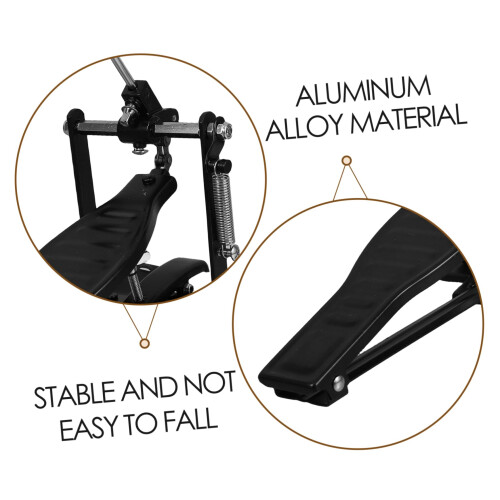 Drum Pedal Base Plate Aluminum Alloy Stable Support for Practice and Beginners 2