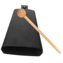 Metal Cowbell with Drumstick Loud Durable for Sports Events Football Games and Party Celebrations