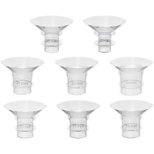 Borstkolfschildjes, 8 maten inbegrepen (13 mm tot 24 mm), siliconen vervangingshoesjes voor comfort en duurzaamheid.