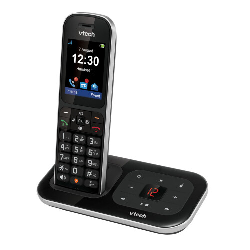 Refurbished VTech PS1350 Single Cordless Phone With Answering Machine Colour Display 1