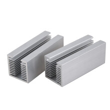 Ventilatorradiator, compatibel met 40x40mm ventilatoren, koelmodule van puur aluminium 40x40x100mm, dubbelverpakking