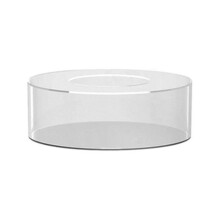 Fillable Acrylic Cake Stand with Lid 25cm Square, DIY Decoration Centrepiece for Parties and Events