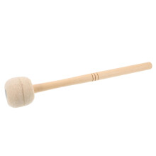 Drum Mallet with Soft Felt Head and Ergonomic Maple Handle for Bass Drum and Timpani Use