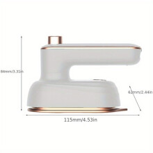 Vaporiera portatile per indumenti, pieghevole con testina rotante per una rimozione efficace delle pieghe e un riscaldamento rapido.