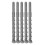5PCS Impact Drill Bits Set 14mm, 210mm Spiral Carbide Tip 14