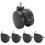 Office Chair Replacement Wheels 60mm Quiet Rolling Universal Swivel Casters 5 Pack FloorFriendly Durable 1