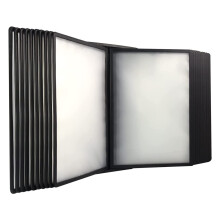 Wall Mounted File Organizer with 20Page DoubleSided A4 Display Panels for Office and Workshop