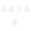 5Rolls White Elastic Line for Bracelet Making Beading DIY Accessories 4