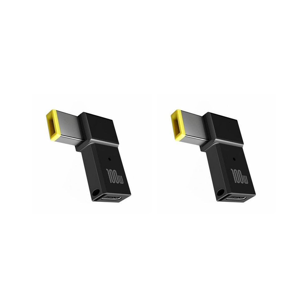 Typecat Women's 2X 100W Usb Type C To Square Pd Plug Converter Usb-C Fast Charging For Laptop Power Adapter Connector