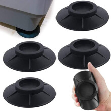 Antivibratiepads, geschikt voor wasmachines, schokabsorberend, slijtvast rubber, set van 4