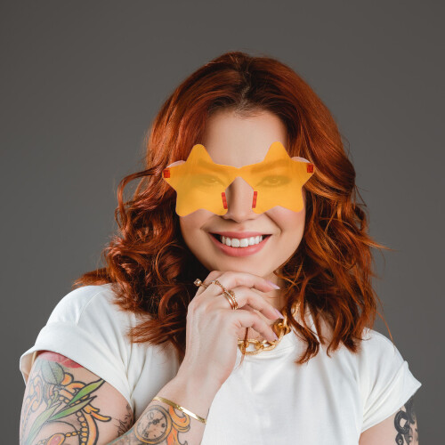 Circular Glasses Optical Pentagram Sunglasses Man 2