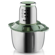 Stainless Steel Food Processor and Meat Grinder 1000W, 5 Litre Capacity with 4 Blades for Chopping and Blending