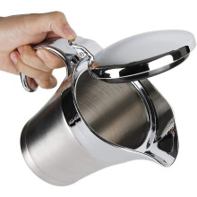 Panela de Servir Isolada com Tampa Operada por Polegar e Bico Sem Gotejamento, Jarra de Molho de 750ml, Mantém a Temperatura