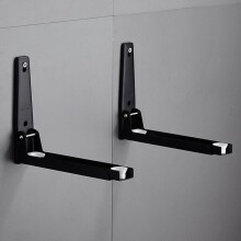 Suporte de Parede para Micro-ondas de Aço Inoxidável Compatível com Fornos Padrão Capacidade de 50kg Instalação Fácil Preto