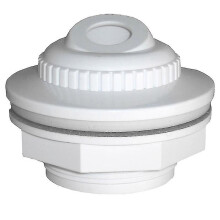 Boquilla de entrada de agua para piscina ajustable, de ABS blanco con accesorios de montaje para el control de la dirección del flujo.