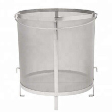 Stainless Steel Strainer 30x31cm with Fine Mesh, Food Grade Filter Basket for Brewing Beer and Wine, Kitchen Filtration
