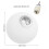 4Pcs White Glass Lamp Shade Globe Shape Replacement for Chandeliers 3