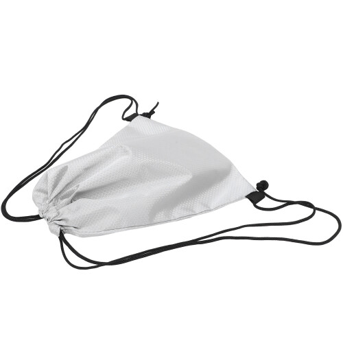 3Pcs Lightweight Drawstring Backpacks Grey Oxford Cloth Storage Bags 1