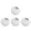 4Pcs White Glass Lamp Shade Globe Shape Replacement for Chandeliers 9