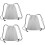 3Pcs Lightweight Drawstring Backpacks Grey Oxford Cloth Storage Bags 9