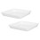 6Pcs White Plastic Flowerpot Trays Durable Square Planter Drip Saucers 3