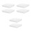 6Pcs White Plastic Flowerpot Trays Durable Square Planter Drip Saucers 7
