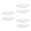 6Pcs White Plastic Flowerpot Trays Durable Square Planter Drip Saucers 8