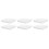 6Pcs White Plastic Flowerpot Trays Durable Square Planter Drip Saucers 9