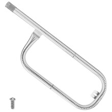Tubo quemador de acero inoxidable de 17 pulgadas compatible con la serie Q de Weber, repuesto para una distribución uniforme del calor.