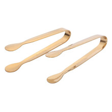 Pinzas para azúcar doradas, juego de 12 piezas de acero inoxidable, aptas para lavavajillas, resistentes y seguras para servir aperitivos y dulces.
