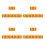 8Pcs Yellow Reflective Driveway Markers Plastic Sidewalk Safety Studs 11