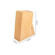 Portacoltelli in legno con base in PP, portacoltelli rotondo da cucina, organizer salvaspazio per il piano di lavoro