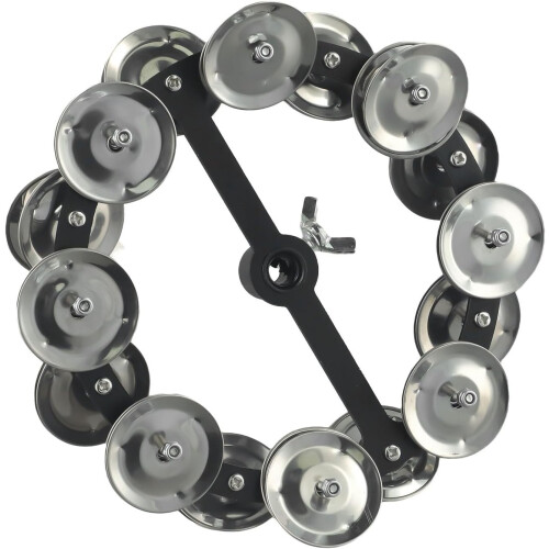 Quickly adjustable percussionist's tambourine stand, securely mounted accessory 2