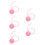 5St Roze Multifunctionele Kattenspeelbal Van Stevig Papier 4