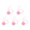 5St Roze Multifunctionele Kattenspeelbal Van Stevig Papier 5