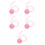 5St Roze Multifunctionele Kattenspeelbal Van Stevig Papier 7