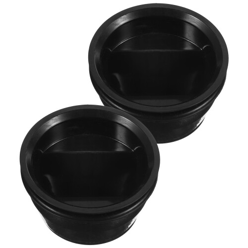 8Pcs Floor Drain Backflow Preventer Black ABS for Shower and Garage 1