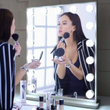 Makeup Mirror Light with 10 Adjustable LED Beads, Warm to Cool White Colour Modes, USB Power for Dressing Table, Bathroom or Bedroom