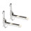 Stainless Steel Microwave Bracket Compatible with Most Models, Wall Mounted Adjustable Height Space Saving Kitchen Mount 1