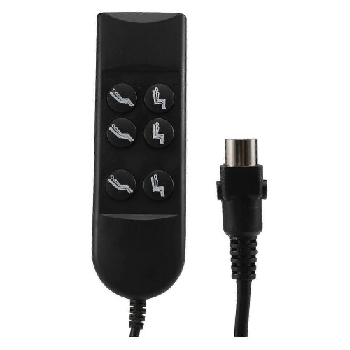 Replacement Hand Controller for Electric Recliners, 6-Button Switch with 6-Core Cable, Motor Connection for Adjustable Sofa
