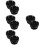 8Pcs Floor Drain Backflow Preventer Black ABS for Shower and Garage 7