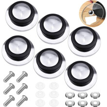 Conjunto de 6 Cabos para Tampas de Panela de Borracha, Resistentes ao Calor e ao Desgaste para Aperto Seguro, Ajuste Universal para Tampas de Panelas
