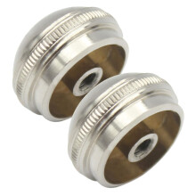 Flute Headjoint End Cap 2pcs Silver Crown Screw Cap for Woodwind with Secure Threaded Fit