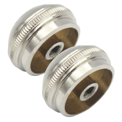 Flute Headjoint End Cap 2pcs Silver Crown Screw Cap for Woodwind  with Secure Threaded Fit