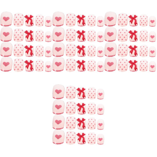 96Pcs False Nail Tips ABS Press on Nails Assorted Colors for Women 2