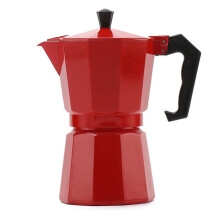 Mokapot 150 ml, aluminium met veiligheidsventiel, voor gebruik op het fornuis of tijdens het kamperen, achthoekig ontwerp