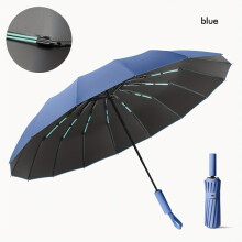 Automatic Umbrella with 32 Wind-Resistant Ribs, One-Touch Open and Close System, Quick-Dry Fabric for Reliable Rain Protection
