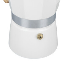 Kawiarka aluminiowa 150 ml z ergonomicznym, odpornym na ciepło uchwytem, zdejmowana w celu łatwego czyszczenia, do użytku domowego i biurowego