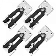 Modular Sofa Connector Kit, 4 Connectors with Screws, Thickened Nylon Steel for Secure Furniture Connection